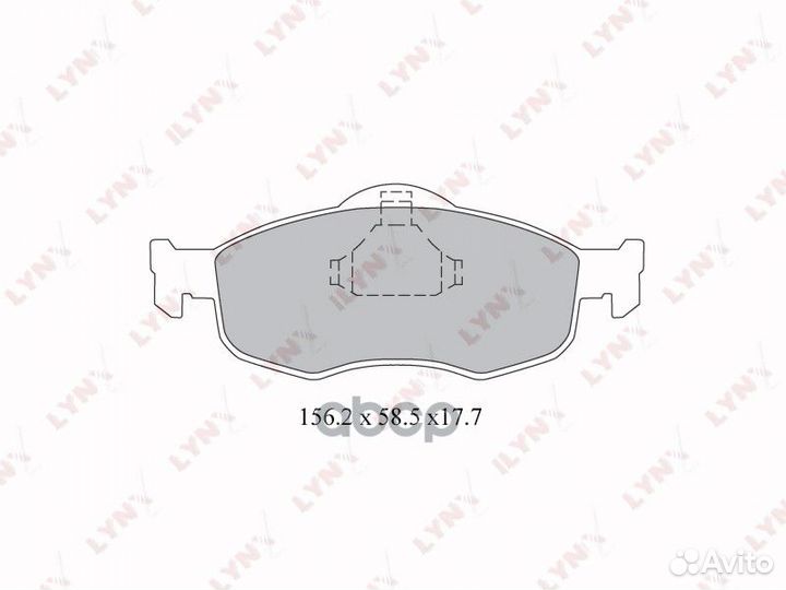 Колодки тормозные передние подходит для ford Mo