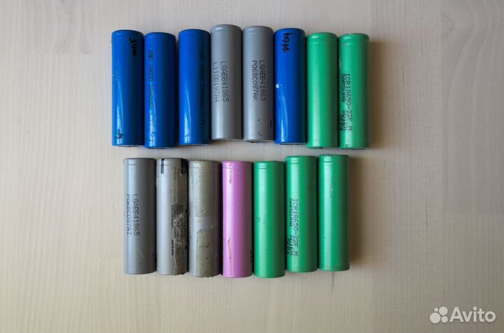 Неисправные акб для ноутбуков. На элементы 18650