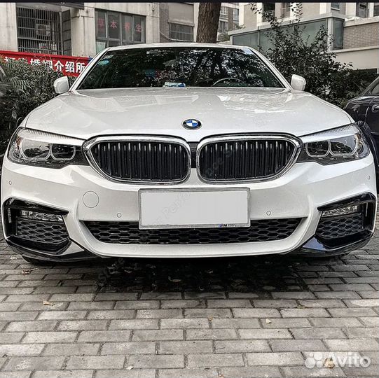 Клыки переднего бампера bmw g30 g31