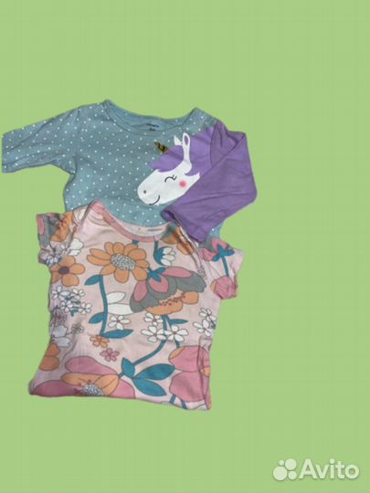 Детские вещи пакетом 68 74 на девочку