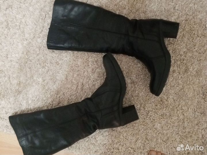 Зимние женские сапоги 38 натуральная кожа