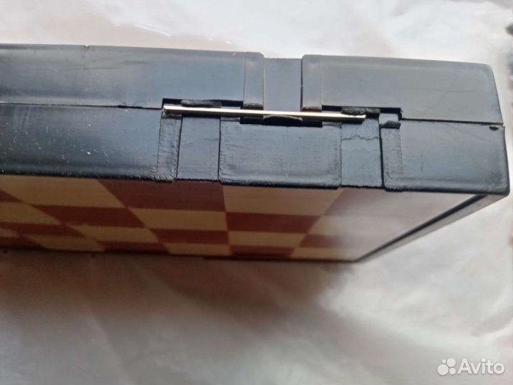 Шахматы шашки нарды магнитные. 3 в 1