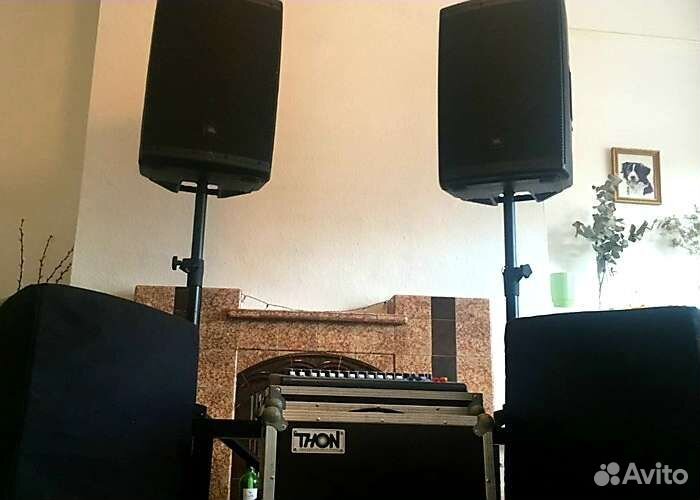 JBL EON 615 колонки + стойки