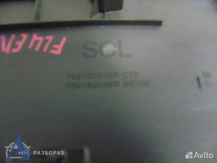 Обшивка стойки для Renault Fluence 2010