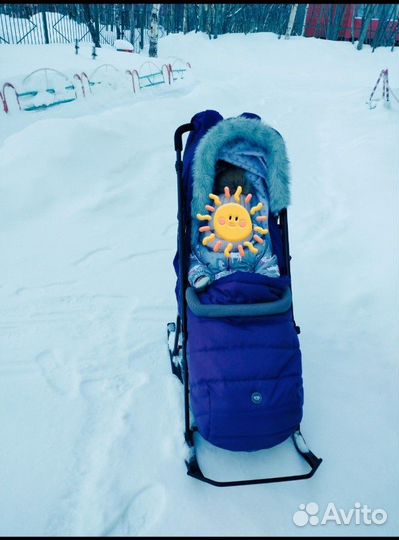 Детские санки коляска