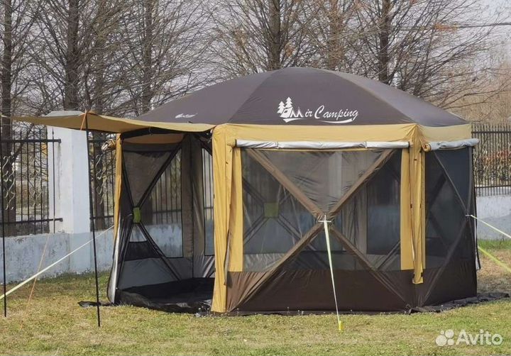 Шатер полуавтоматический 360х360 с двумя входами