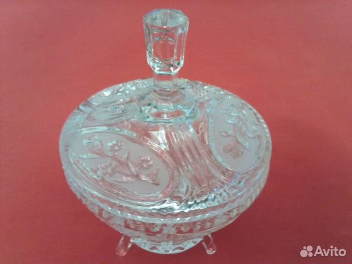 Хрустальные конфетницы \ Высота 15см \Диаметр 12см