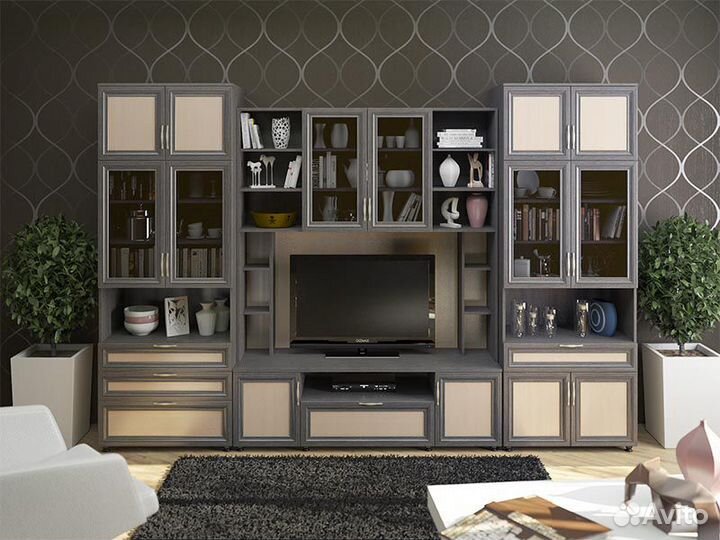 Модульная стенка Амелия (венге/дуб млечный)