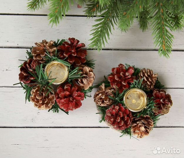 Новогодний подсвечник