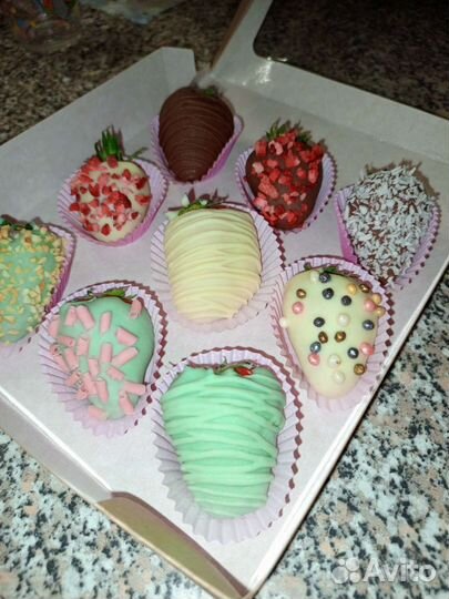 Клубника в шоколаде от 9 шт за 1.5 часа