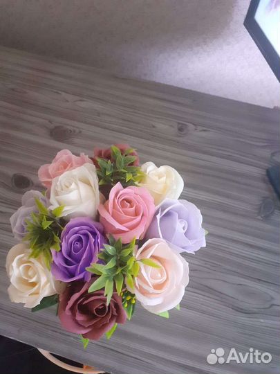 Букет цветов из мыла