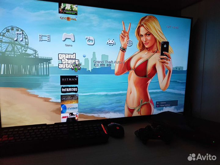 SonyPs3/прошитая/500гб/50 игр/Super Slim