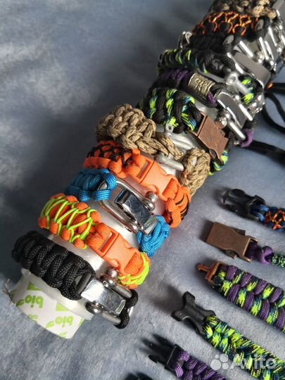 Браслеты темляки ключницы из паракорда (paracord)