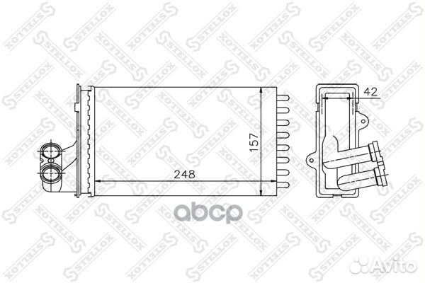 1035013SX радиатор печки Peugeot 405/406 all 9