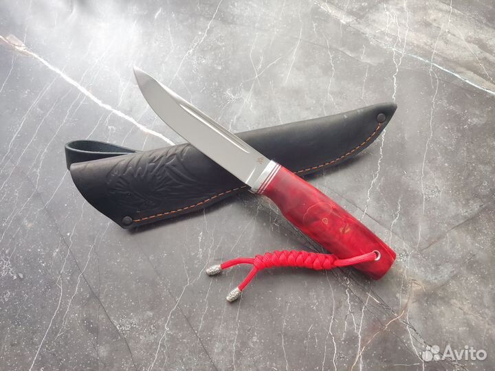 Нож Финский из кованой стали х12мф, стаб.сувель