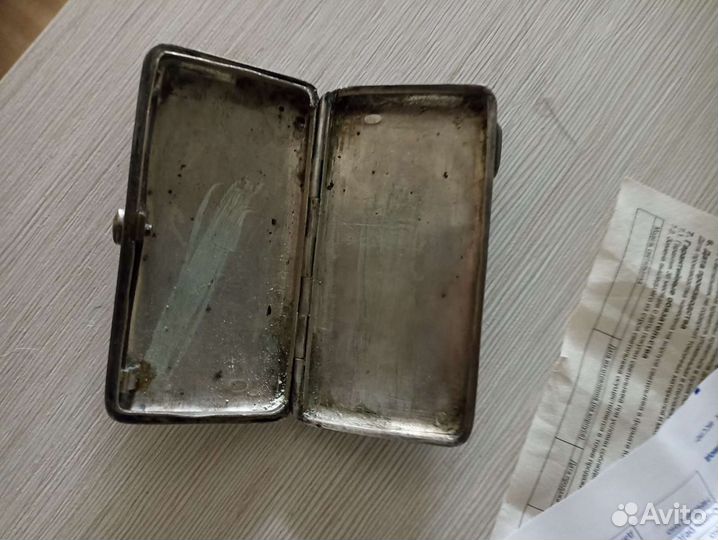 Портсигар серебро 84 (таблетница)