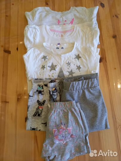 Вещи пакетом для девочки 104 110размер