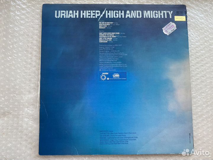 Uriah Heep – High And Mighty Виниловая пластинка