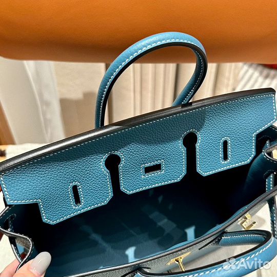 Сумка Hermes Birkin 25 см 18к Bleu Jean в наличии