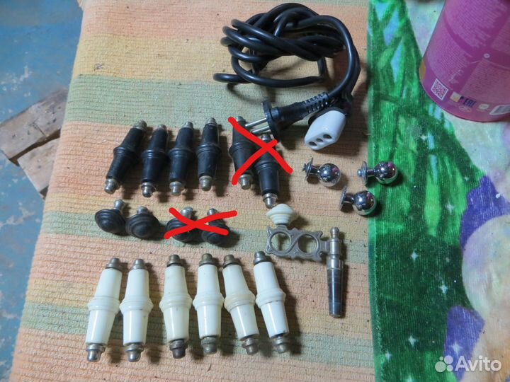 Краник,ручки, шнур,корона для электр самовара