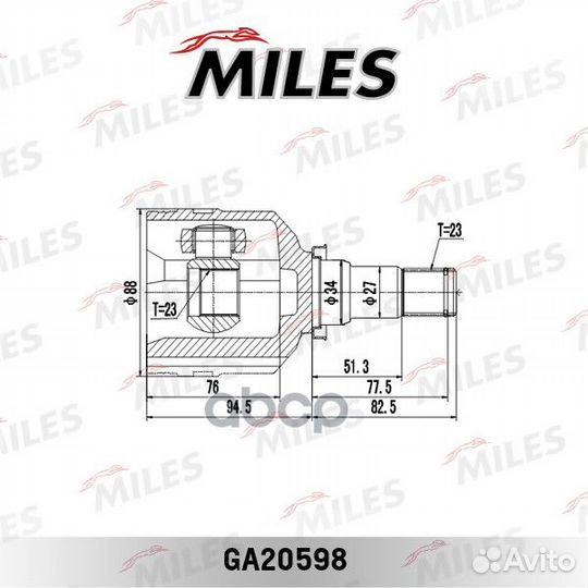 ШРУС внутренний с ABS toyota carina