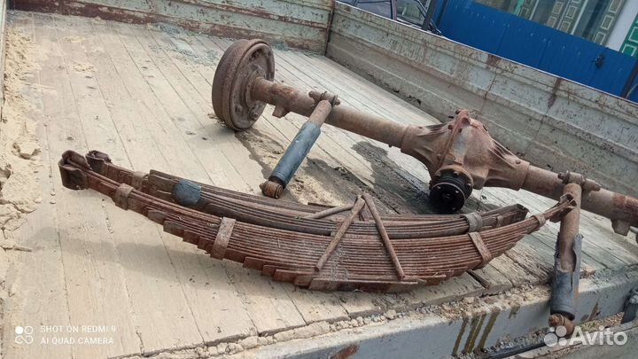 Задний мост УАЗ 452 с рессорами