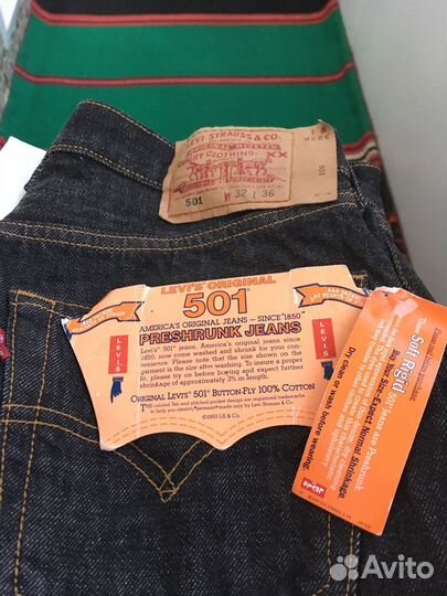 Джинсы levis 501, made in US