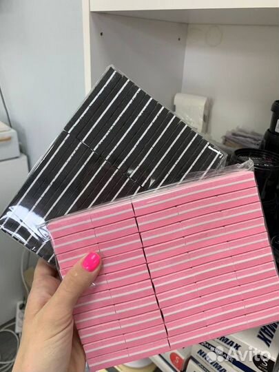 Бафы для ногтей мини, упаковка 50шт