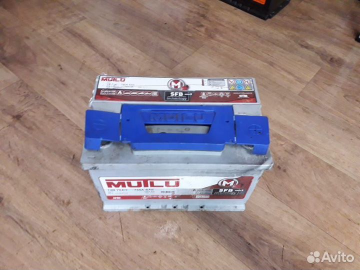 Аккумулятор Б/У 75 ампер низкий