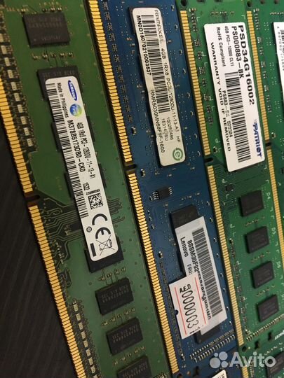 Оперативная память DDR3 4gb в количестве