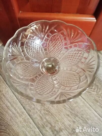 Ваза для фруктов на ножке СССР