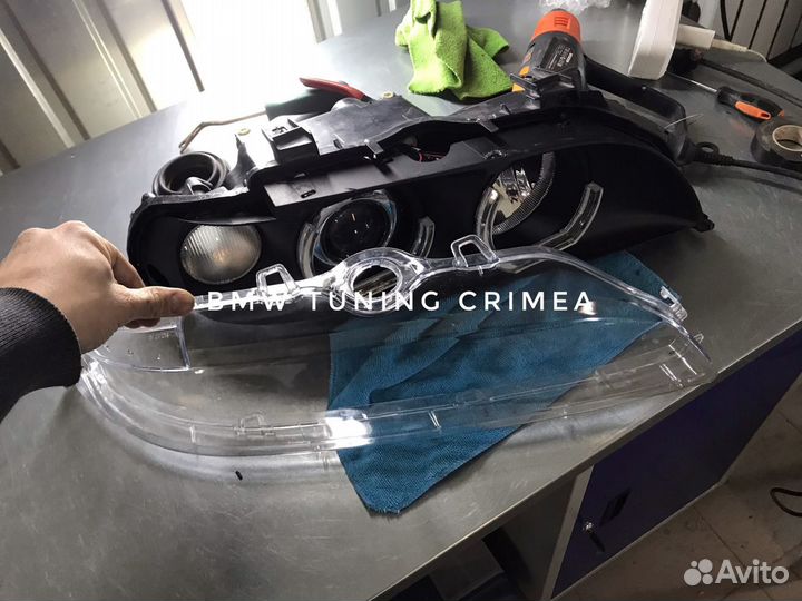 Стекла фар для бмв е39 рестайлинг