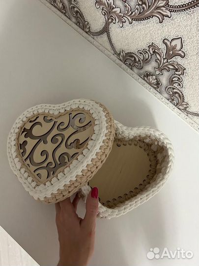 Вязанные корзинки