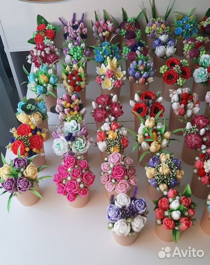 Мыло ручной работы букеты