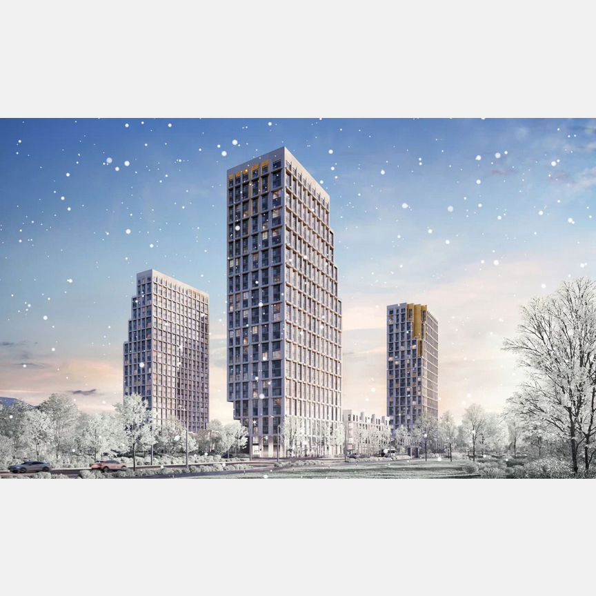 2-к. квартира, 46,4 м², 3/29 эт.