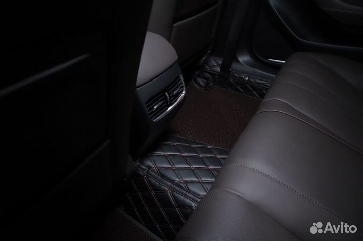 3D коврики из экокожи Mazda 6