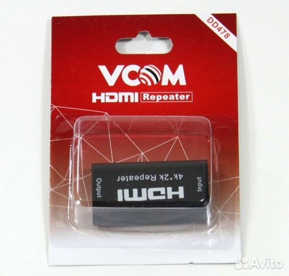 Удлинитель hdmi повторитель vcom (DD478)