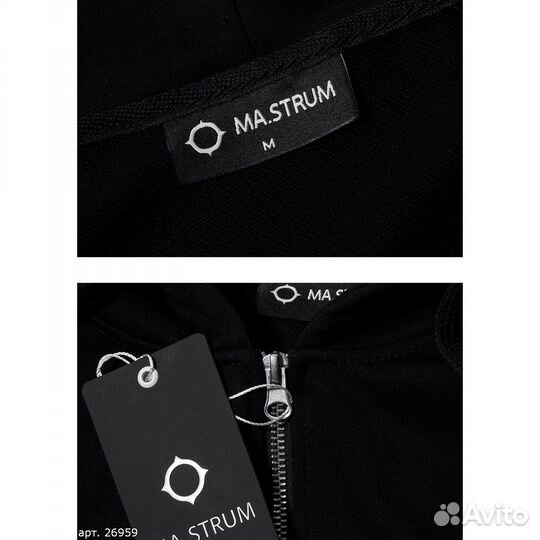 Зип худи Mastrum черный