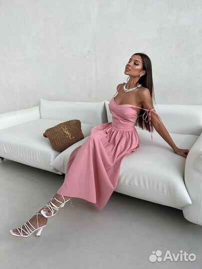 Льняной сарафан