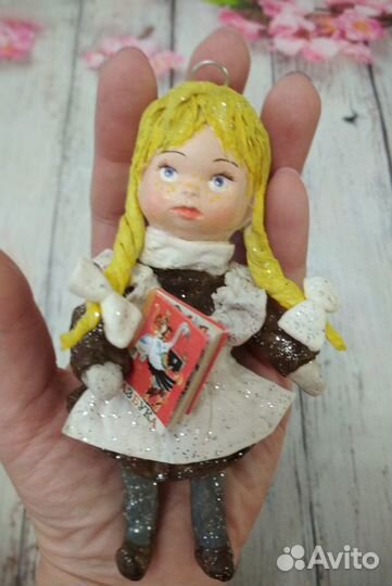 Ватные елочные игрушки