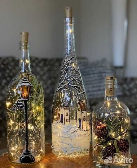 Бутылки Hand Made, ручная работа