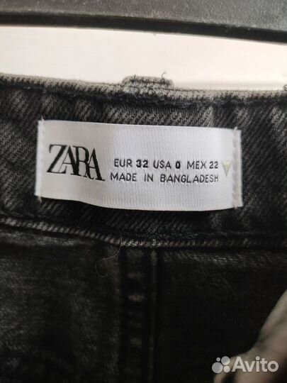 Джинсовые шорты zara 32