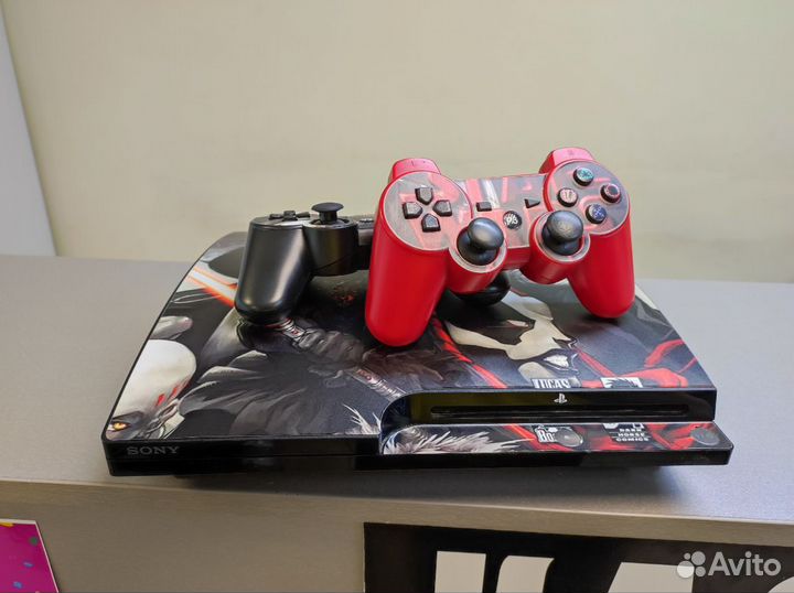 Прошитая PS3 Slim Star Wars Edition + 2 геймпада