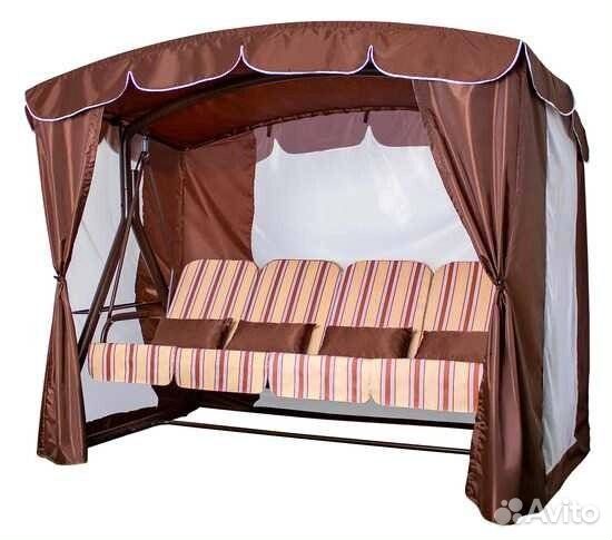 Садовые качели Дефа Люси Люкс, шоколад