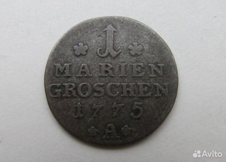 1 грош 1775 А. Восточная Фризия. Серебро