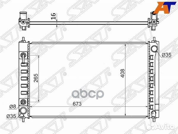 Радиатор Nissan Teana 08-20 / Altima 06