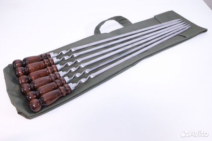 Набор шампуров в чехле Хаки