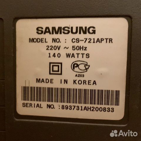 Телевизор Samsung CS-721aptr