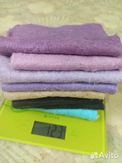 Цветная льняная вата