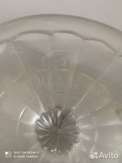 Фруктовница на ножке СССР. Стаканы